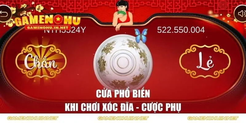 Cửa phổ biến khi chơi Xóc Đĩa - Cược phụ